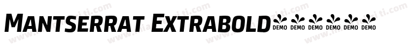 Mantserrat Extrabold字体转换
